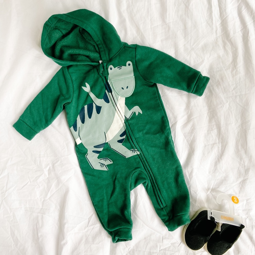 Old Navy Fleece-Lined Dinosaur Romper